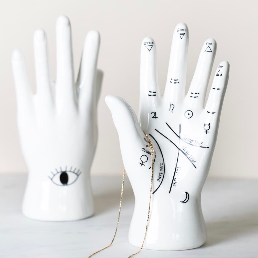 Kikkerland Palm Reader Jewelry Stand